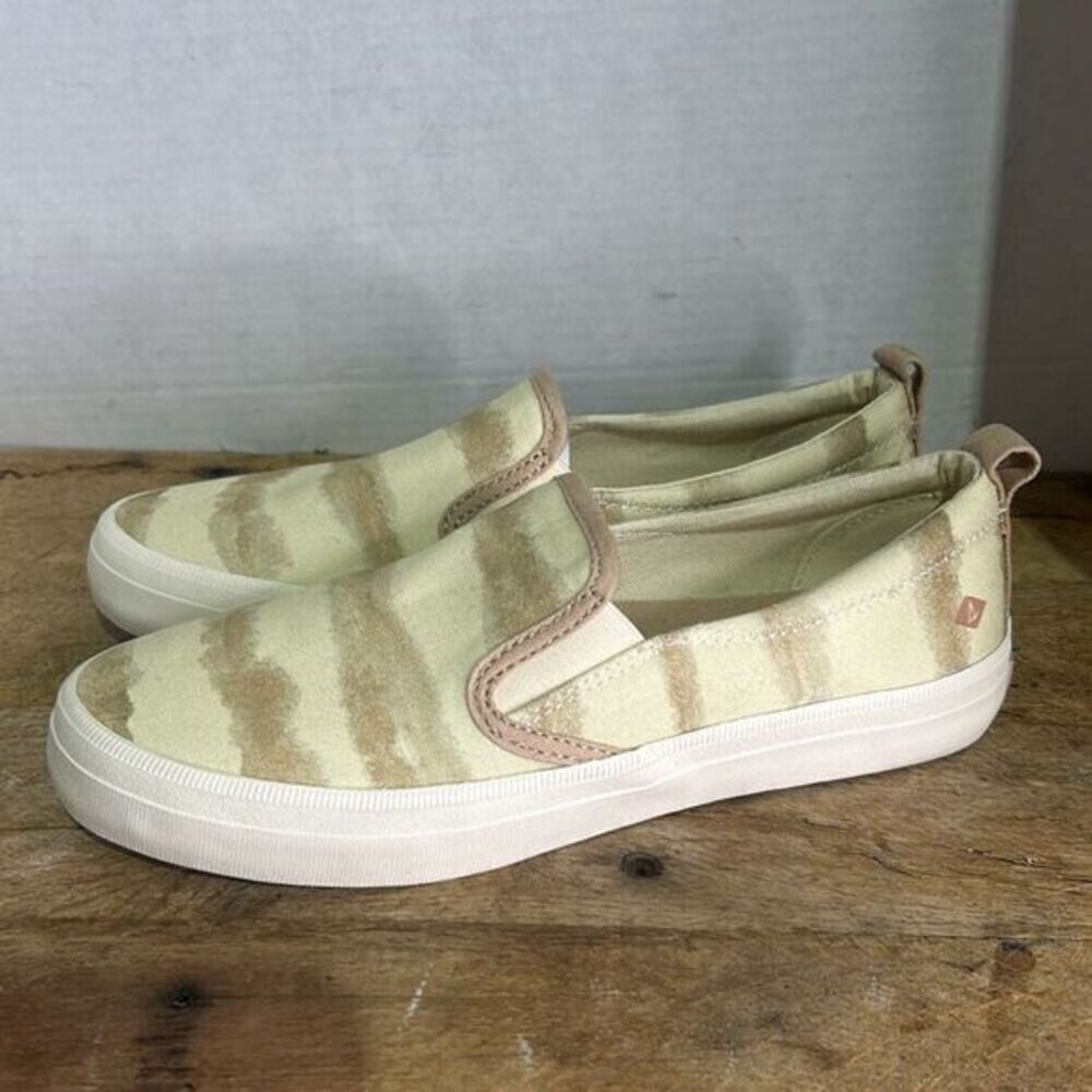 Sperry Top-Sider Crest Triple Sneaker Women's slip on taupe tie dye